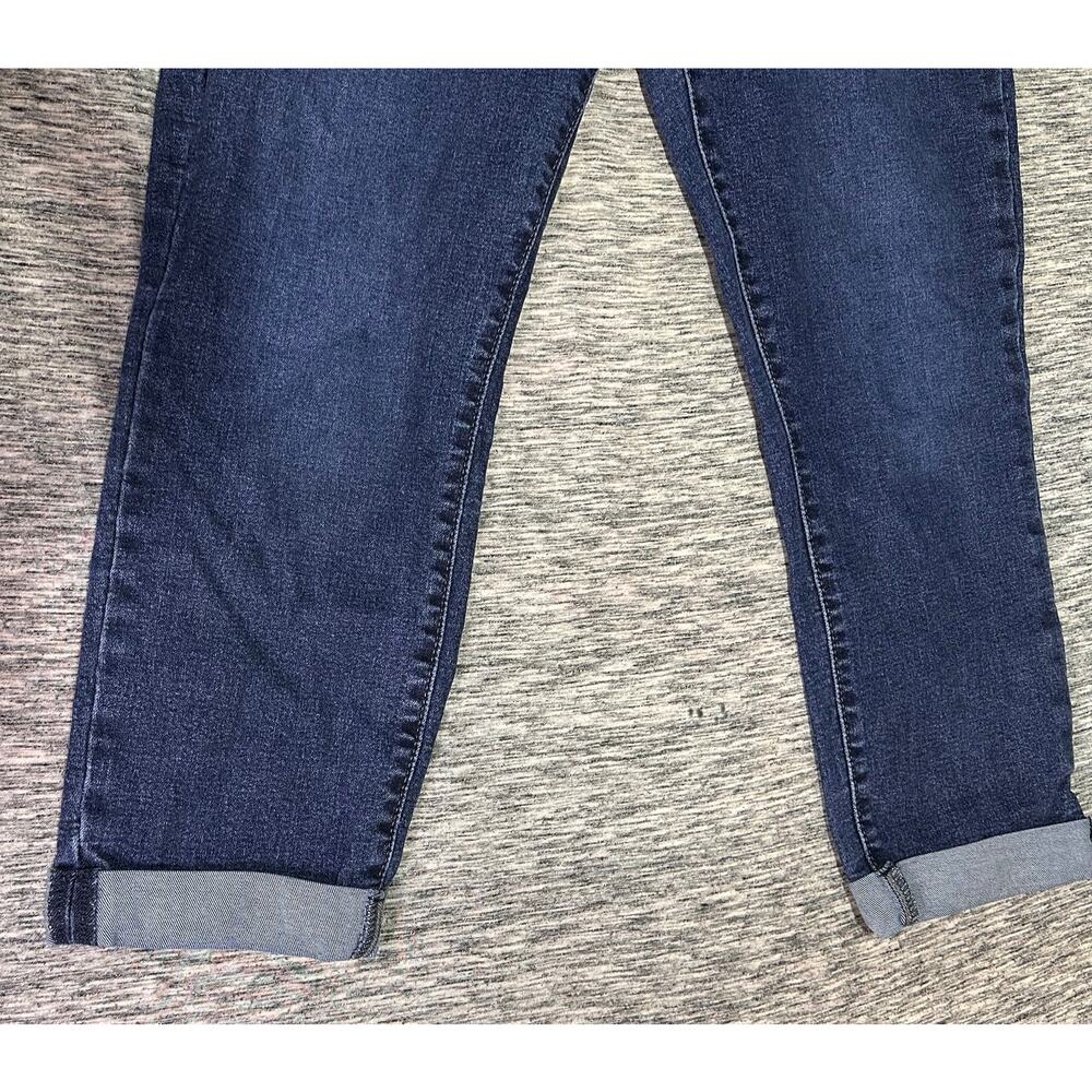 Levi’s Denizen Mid Rise Boyfriend Jeans Cuffed Dark Wash Size 10 W30 - Picture 7 of 14